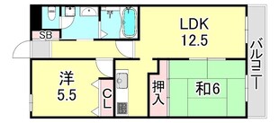 グレイスコート直井の物件間取画像